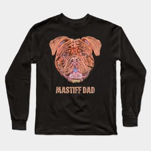 Dogue de Bordeaux Dad Father's Day Gift Long Sleeve T-Shirt